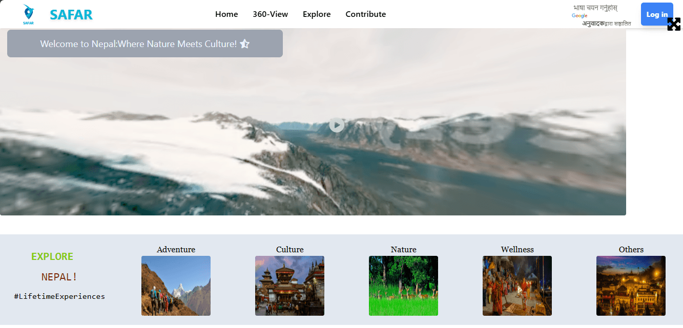 Screenshot of SAFAR-Promote Tourism